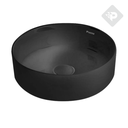 BACHA APOYO REDONDA - LAVATORIO PILETA BAÑO -  NEGRO - PIAZZA [A524NE]