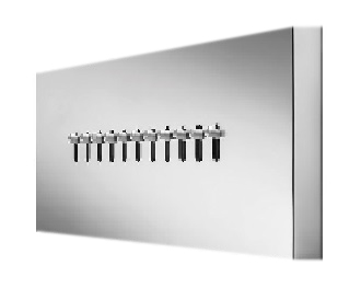 GRIFERÍA LAMA DE PARED CON MOVIMIENTO CROMO - HIDROMET [1913CRCR]