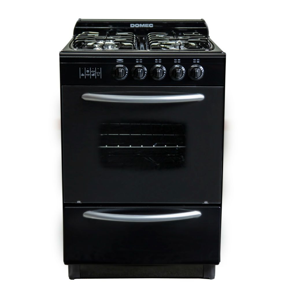 COCINA MULTIGAS CNUPV 4 HORNALLAS NEGRA - DOMEC [61805]