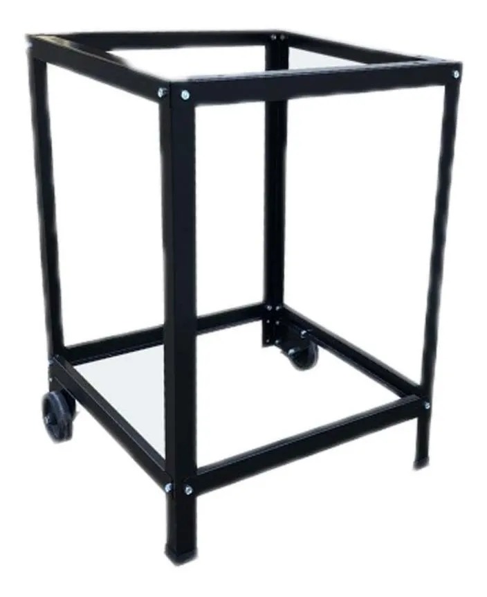 BASE PARRILLA NOGAL CON RUEDAS - TST [521-53]