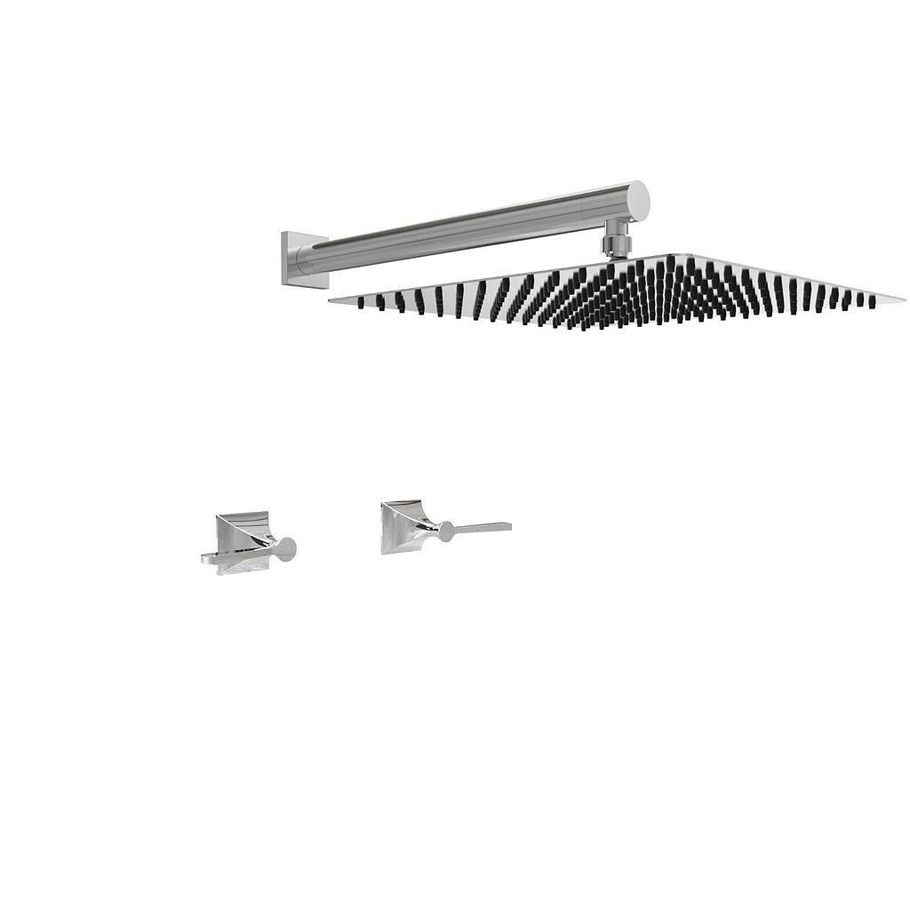 [26352] GRIFERÍA DUCHA BICOMANDO SIN TRANSFERENCIA NEW CASTLE ETS LEVER BLANCO - HIDROMET - 10 AÑOS DE GARANTÍA [51009BLBL]