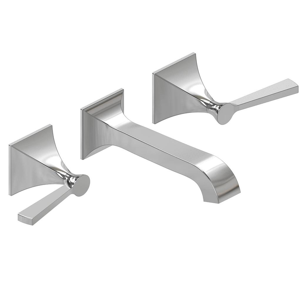 [26358] GRIFERÍA LAVATORIO DE PARED BICOMANDO NEW CASTLE ETS LEVER BLANCO - HIDROMET - 10 AÑOS DE GARANTÍA [51090BLBL]