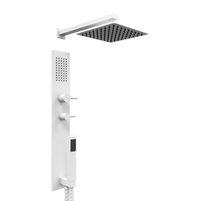 [26435] COLUMNA INTEGRAL 650 VOL REDONDO CON DUCHA TECHO BLANCO - HIDROMET - 10 AÑOS DE GARANTÍA [87737BLBL]