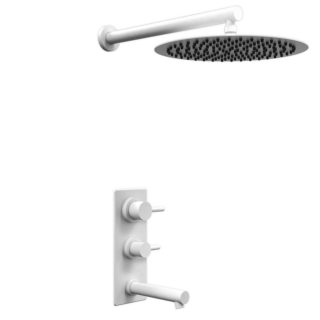 [26493] GRIFERÍA DUCHA MONOCOMANDO CON TRANSFERENCIA ONE BLANCO - HIDROMET - 10 AÑOS DE GARANTÍA [3003BLBL]