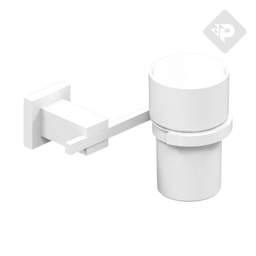 [26630] ACCESORIO PORTA CEPILLO GEOMETRY BLANCO -  HIDROMET [2811BLBL]