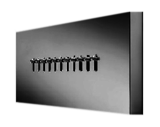 [26748] GRIFERÍA LAMA DE PARED CON MOVIMIENTO NEGRO - HIDROMET [1913NEGR]