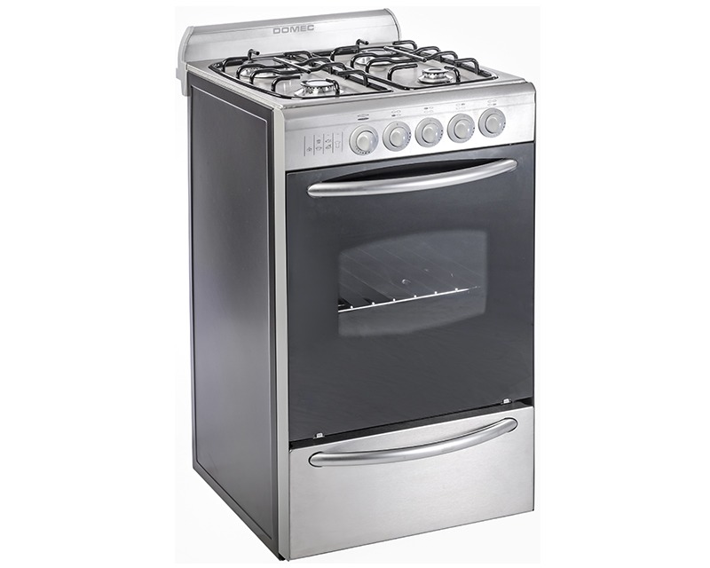 [26845] COCINA MULTIGAS CXAV 4 HORNALLAS ACERO INOXIDABLE - DOMEC [61945]