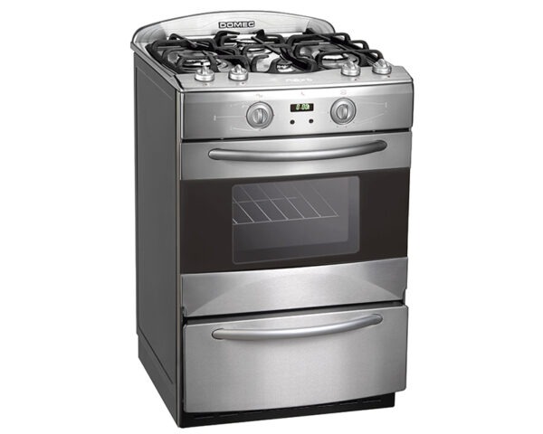 [26860] COCINA MULTIGAS CXNNFRV 4 HORNALLAS ACERO INOXIDABLE - DOMEC [61050]