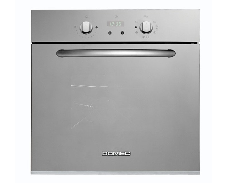 [26869] HORNO MULTIGAS CON GRILL ELÉCTRICO HRTS18 - EFICIENCIA ENERGÉTICA: A - CON LUZ, TIMER DIGITAL, SPIEDO Y TERMOSTATO - 60CMX60CM - ACERO INOXIDABLE - DOMEC [62217]