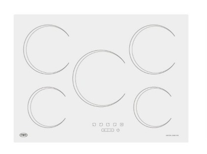 [26961] ANAFE VITROCERÁMICO EMPOTRABLE 5 HORNALLAS BLANCO - TST [26-5]