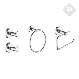 [27130] ACCESORIOS SET SENSUS 4 PIEZAS CROMADO - PIAZZA [73228S]