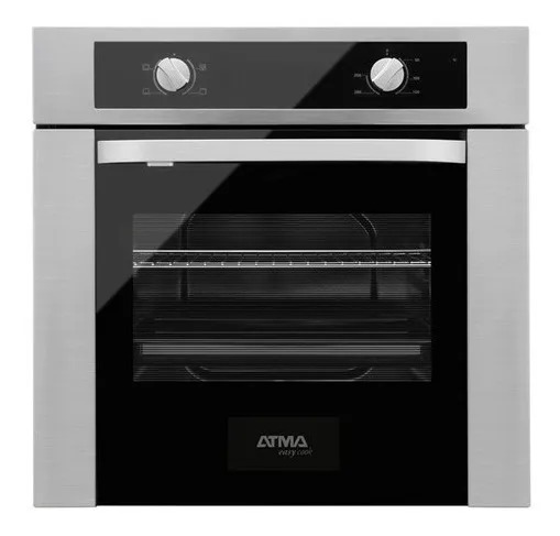 [27182] HORNO ELÉCTRICO 70LTS - EMPOTRABLE   - EFICIENCIA ENERGÉTICA: A - CON LUZ Y TERMOSTATO - 60X60CM - ACERO INOXIDABLE - ATMA [94CHE3061M]