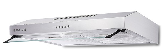 [27664] PURIFICADOR ECCOS DUO 60CM - 2 MOTOR - 3 VELOCIDADES - ABSORCION 400M3/H - SOLO SALIDA EXTERIOR - ACERO - SPAR [2360-029]