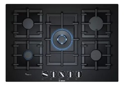 [28241] ANAFE A GAS 5 HORNALLAS NEGRO CON PARRILLAS DE HIERRO - BOSCH [PPQ7A6B90]