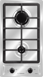 [28598] ANAFE MULTIGAS 2 HORNALLAS CON REJILLAS DE FUNDICIÓN  - EFICIENCIA ENERGÉNITCA A+ - ENCENDIDO AUTOMÁTICO - ACERO INOXIDABLE- ORMAY [CARMIN IX]