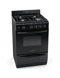 [29779] COCINA LUMA MULTIGAS 4 HORNALLAS CON REJILLAS DIVIDIDAS  - EFICIENCIA ENERGÉNITCA A+ - NEGRO - ORMAY 