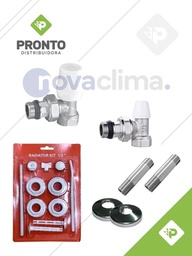 [31233] PACK ACCESORIOS PARA INSTALACION DE RADIADOR COMPLETO - NOVA CLIMA - PARA NIPLE