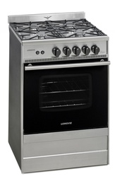 [31763] COCINA A GAS 56 CM LONGVIE BISTRÓ - ACERO INOXIDABLE CON REJAS DE HIERRO FUNDIDO [31501XS]