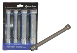 [32104] PACK KIT FLEXIBLES CONEXION AGUA PARA CALDERA DUAL NOVA CLIMA CON CAÑO DE GAS DE 3/4