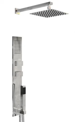 [23733] COLUMNA INTEGRAL 650 VOL CUADRADO CROMO - HIDROMET - 10 AÑOS DE GARANTÍA [87736CRCR]