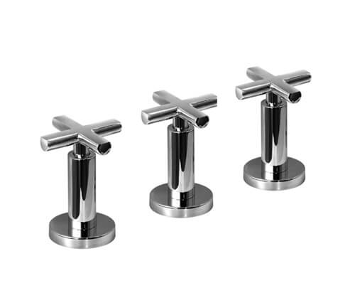 [23812] GRIFERÍA BIDET BICOMANDO FLAT CRUZ CROMO - HIDROMET - 10 AÑOS DE GARANTÍA [84102CRCR]