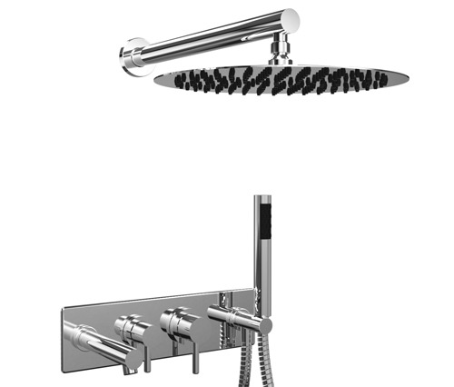 [24112] GRIFERIA MONOCOMANDO DUCHA 3 VIAS PICO, LLAVE Y DUCHA INTEGRADA ONE – 10 AÑOS DE GARANTÍA [03008CRCR]