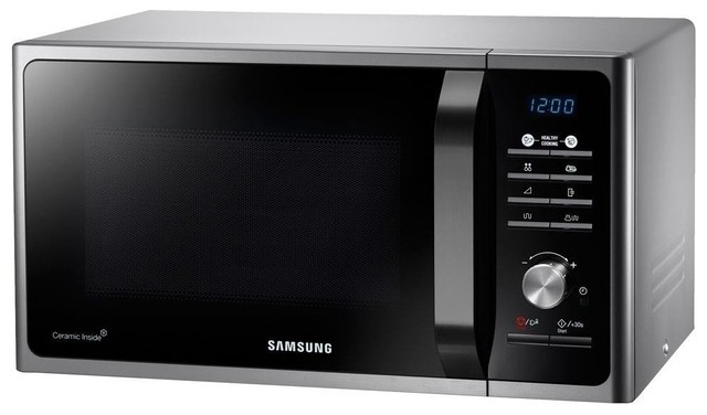 [25551] MICROONDAS 28 LTS  - 6 NIVELES - INTERIOR CERÁMICO - CON GRILL - PLATA - SAMSUNG  [SAMG28F3K3TAS]