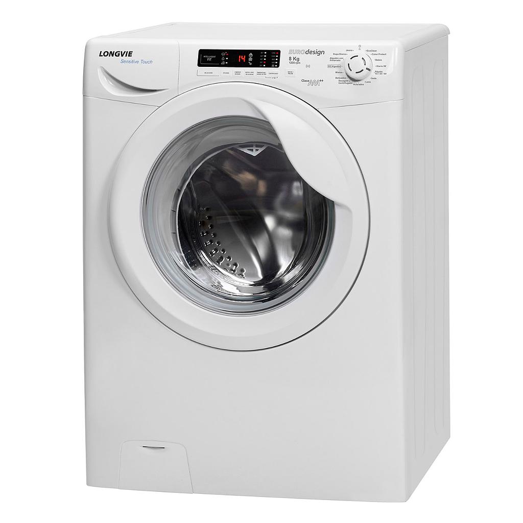 [25616] LAVASECARROPAS PREMIUM - 8KG - 120 RPM BLANCO - LONGVIE [LS18012]