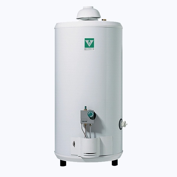 [25877] TERMOTANQUE GAS NATURAL 80LTS BLANCO - CONEXIÓN SUPERIOR - VOLCAN [0080GV]